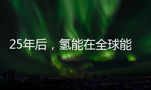 25年后，氢能在全球能源需求的占比将暴涨120倍｜大湾区科学论坛